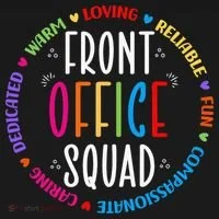 Cute School Secretary Admin Appreciation Front Office Squad Women's T-Shirt thumb 6