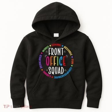Cute School Secretary Admin Appreciation Front Office Squad Kids Hoodie