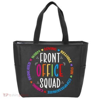 Cute School Secretary Admin Appreciation Front Office Squad Tote Bag