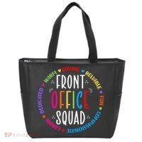 Cute School Secretary Admin Appreciation Front Office Squad Tote Bag thumb 0