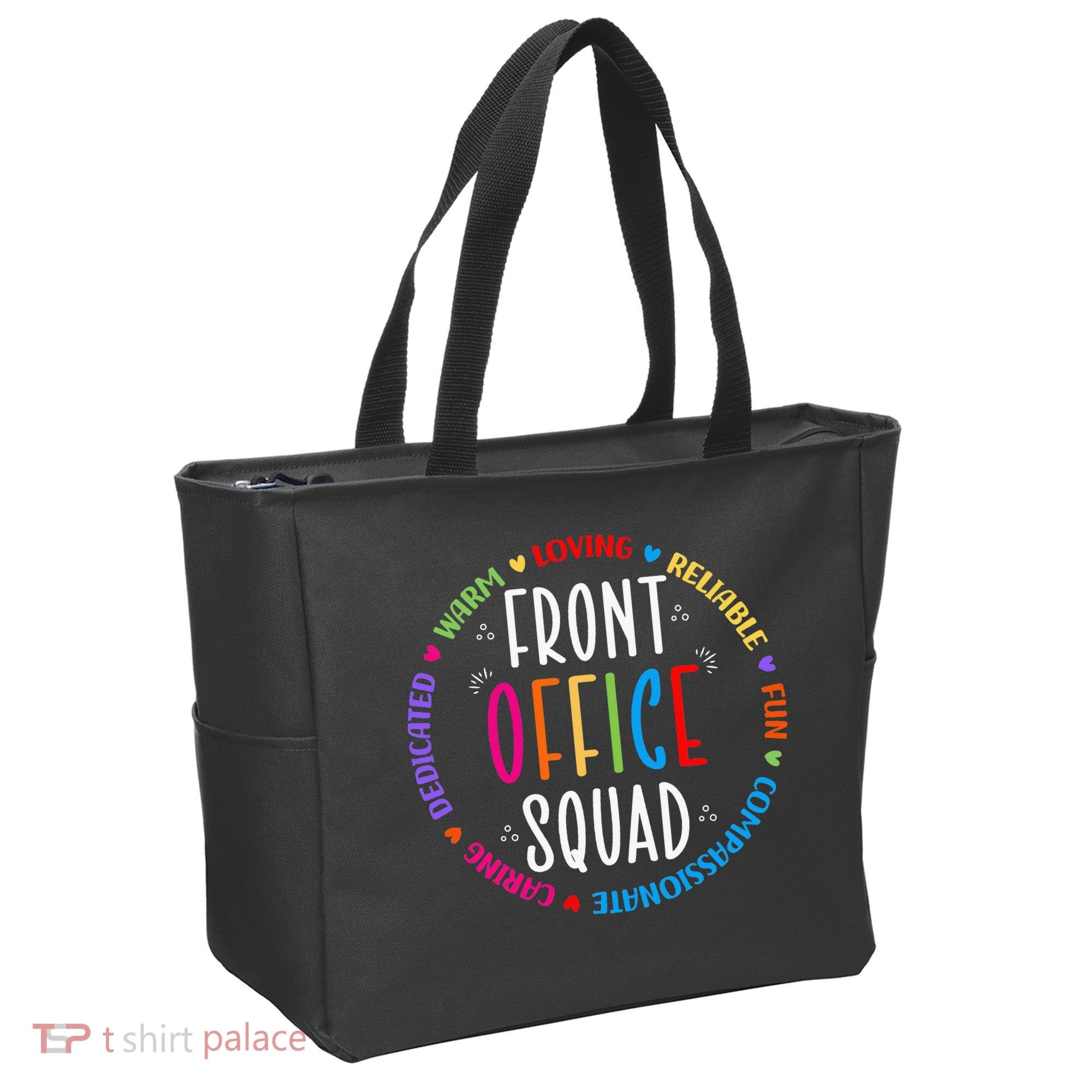 Cute School Secretary Admin Appreciation Front Office Squad Tote Bag