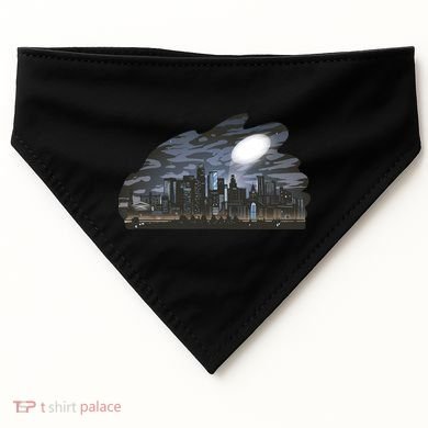 City Skyline Searchlight USA-Made Doggie Bandana