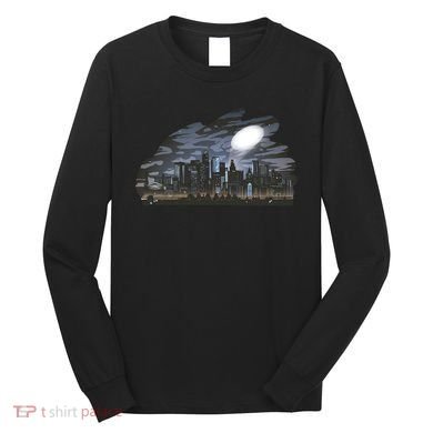 City Skyline Searchlight Long Sleeve Shirt