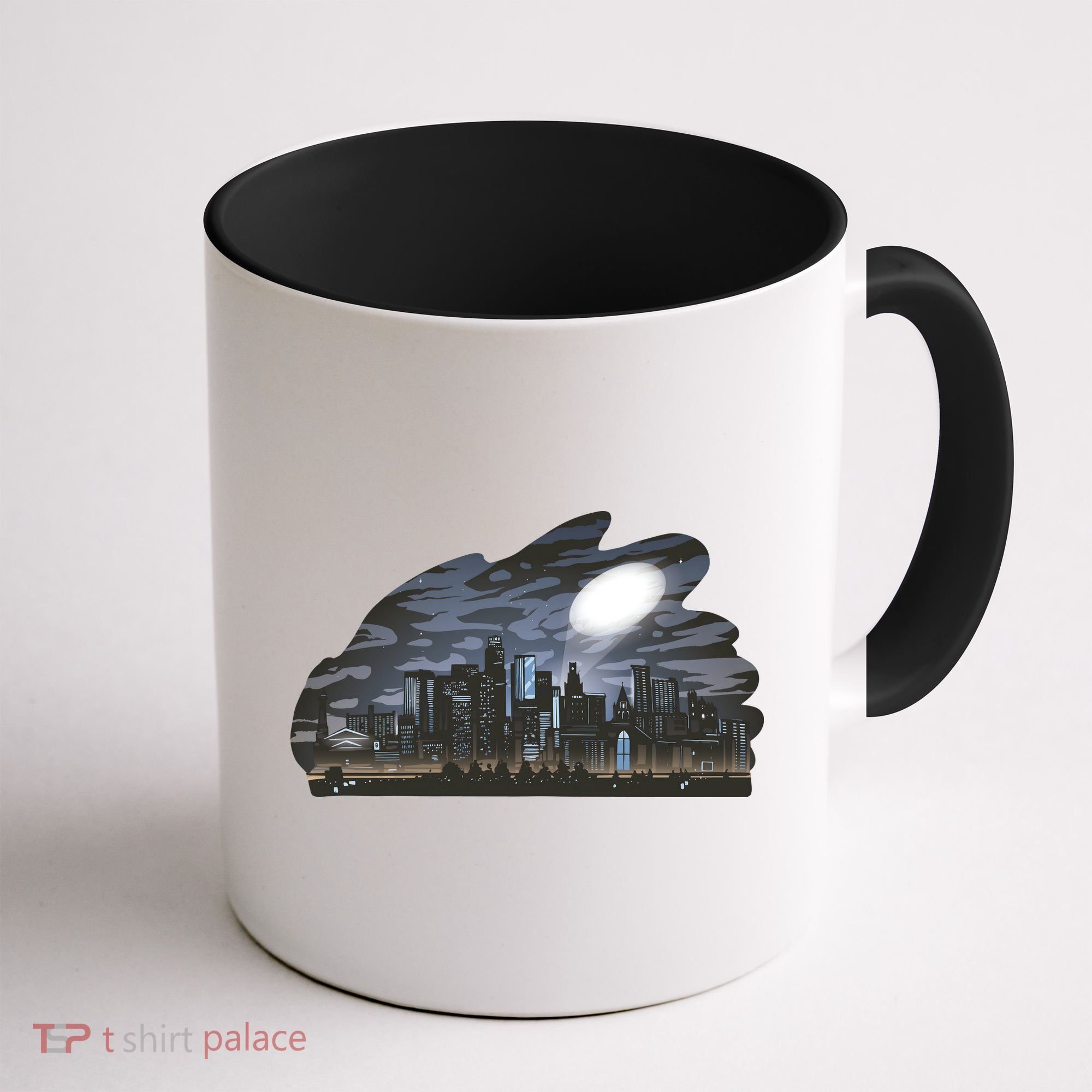 City Skyline Searchlight Coffee Mug