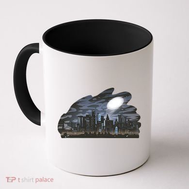 City Skyline Searchlight Coffee Mug