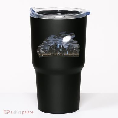 City Skyline Searchlight Tumbler