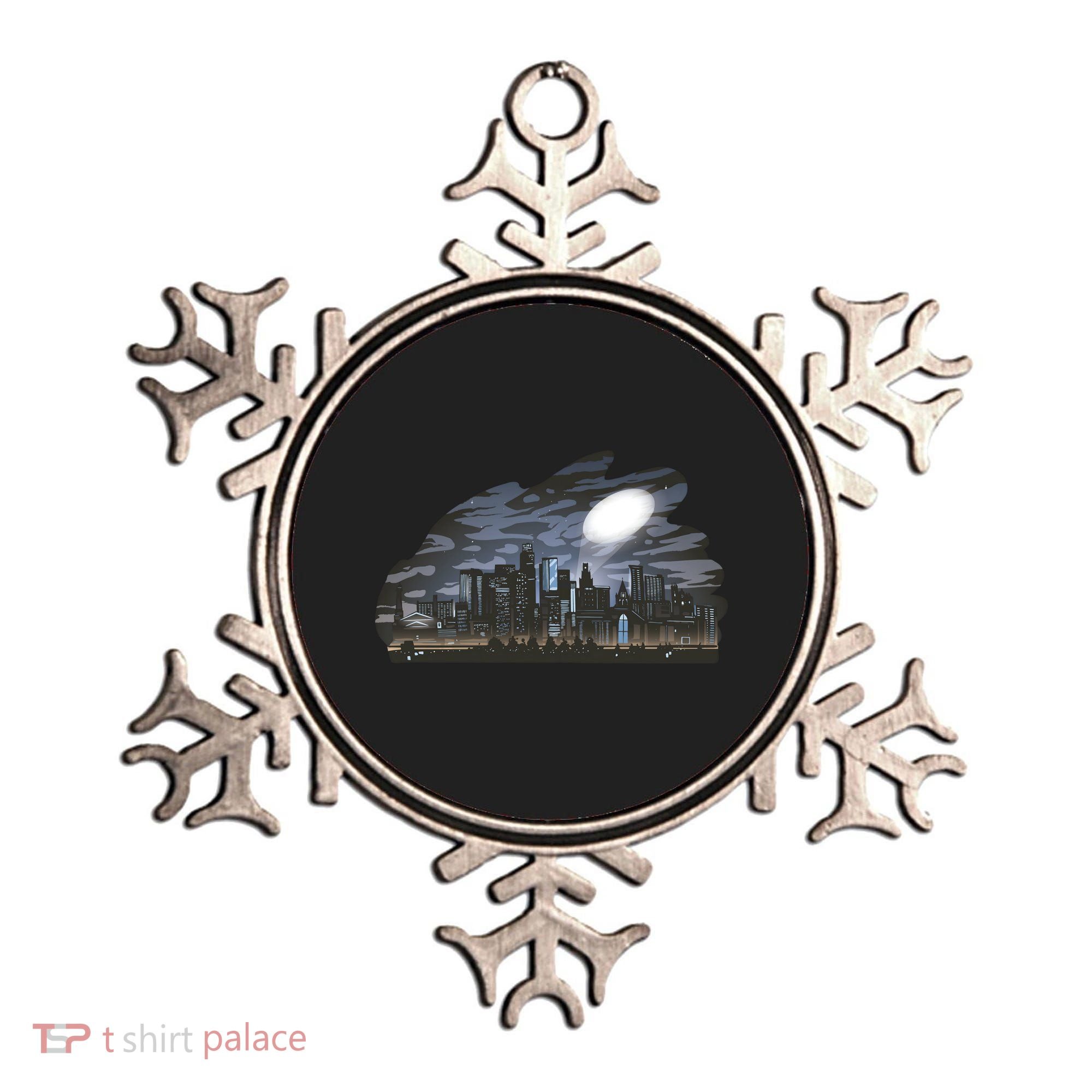 City Skyline Searchlight Ornament
