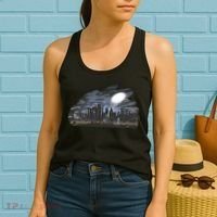 City Skyline Searchlight Women's Tank Top thumb 2