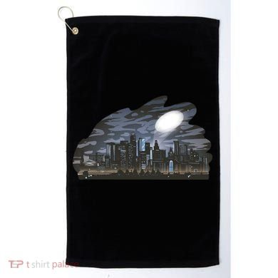 City Skyline Searchlight Golf Towel