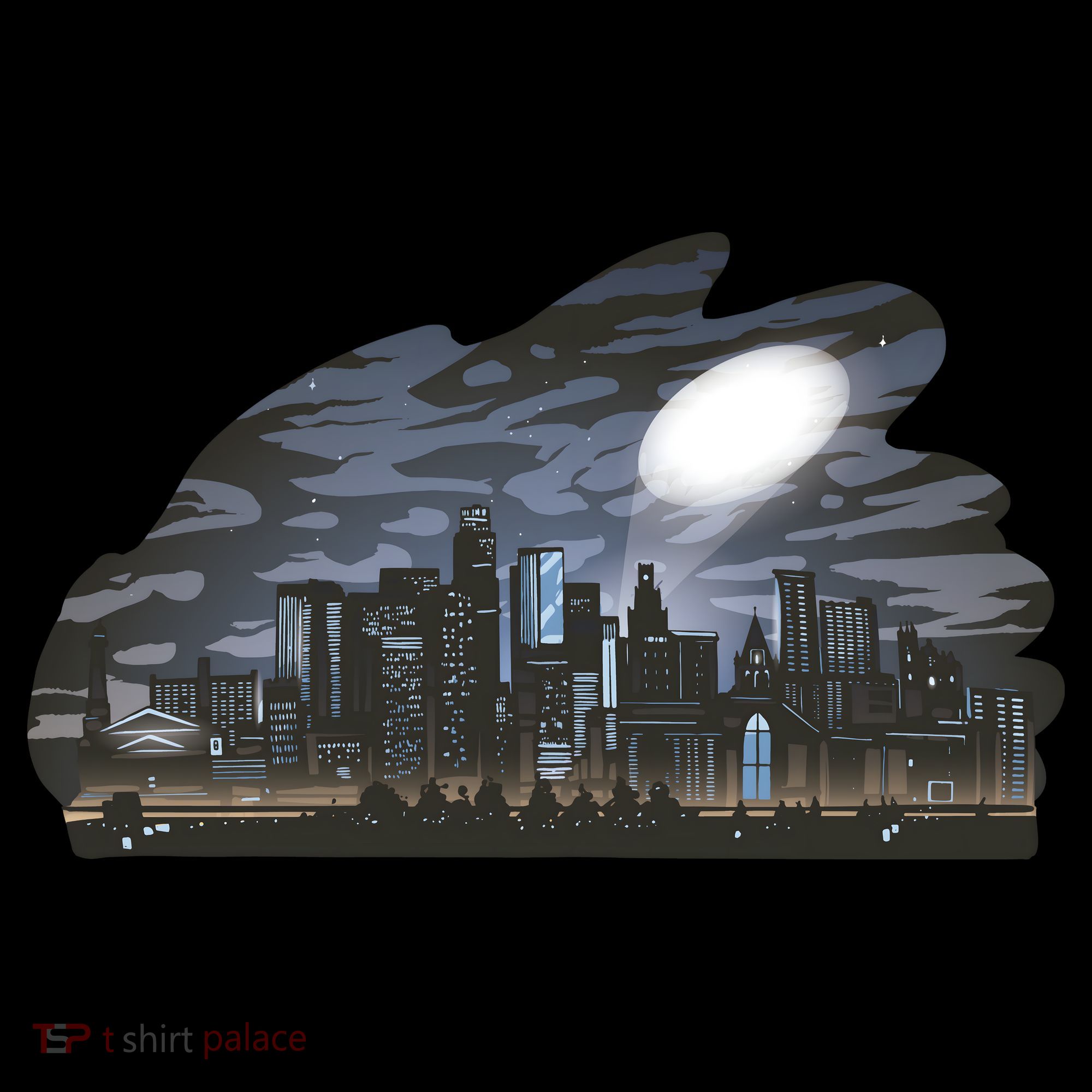 City Skyline Searchlight Toddler T-Shirt