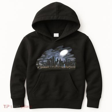 City Skyline Searchlight Kids Hoodie