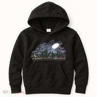 City Skyline Searchlight Kids Hoodie thumb 0