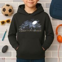 City Skyline Searchlight Kids Hoodie thumb 2