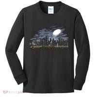 City Skyline Searchlight Kids Long Sleeve Shirt thumb 0