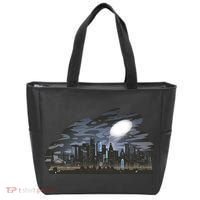 City Skyline Searchlight Tote Bag thumb 0