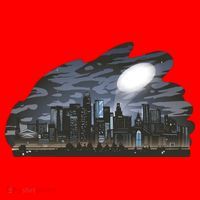 City Skyline Searchlight Santa Hat thumb 1