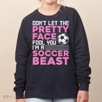 Cool Soccer Soccer Lover Player Sports Women's Sweatshirt thumb 0