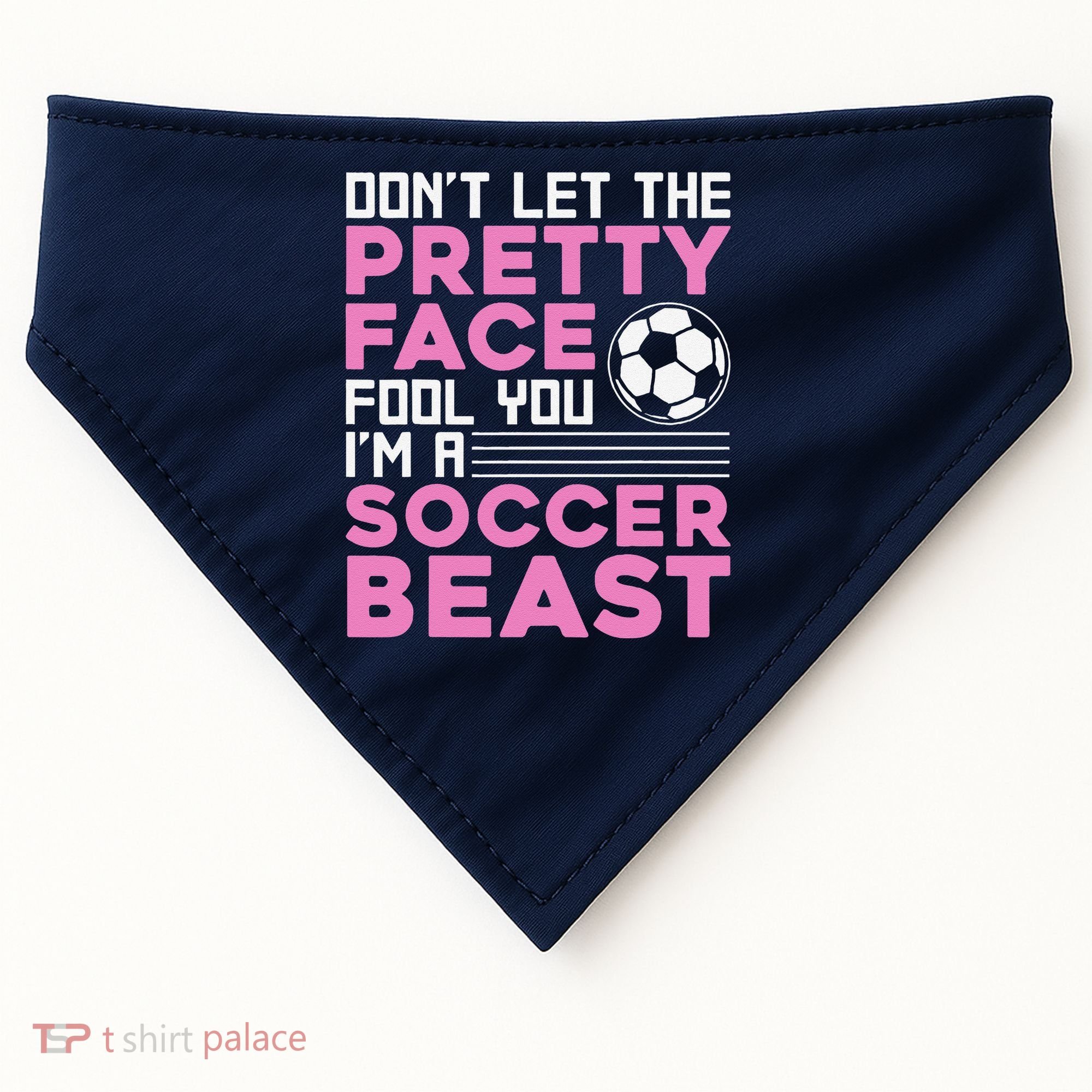 Cool Soccer Soccer Lover Player Sports USA-Made Doggie Bandana