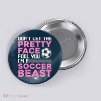 Cool Soccer Soccer Lover Player Sports Button thumb 0
