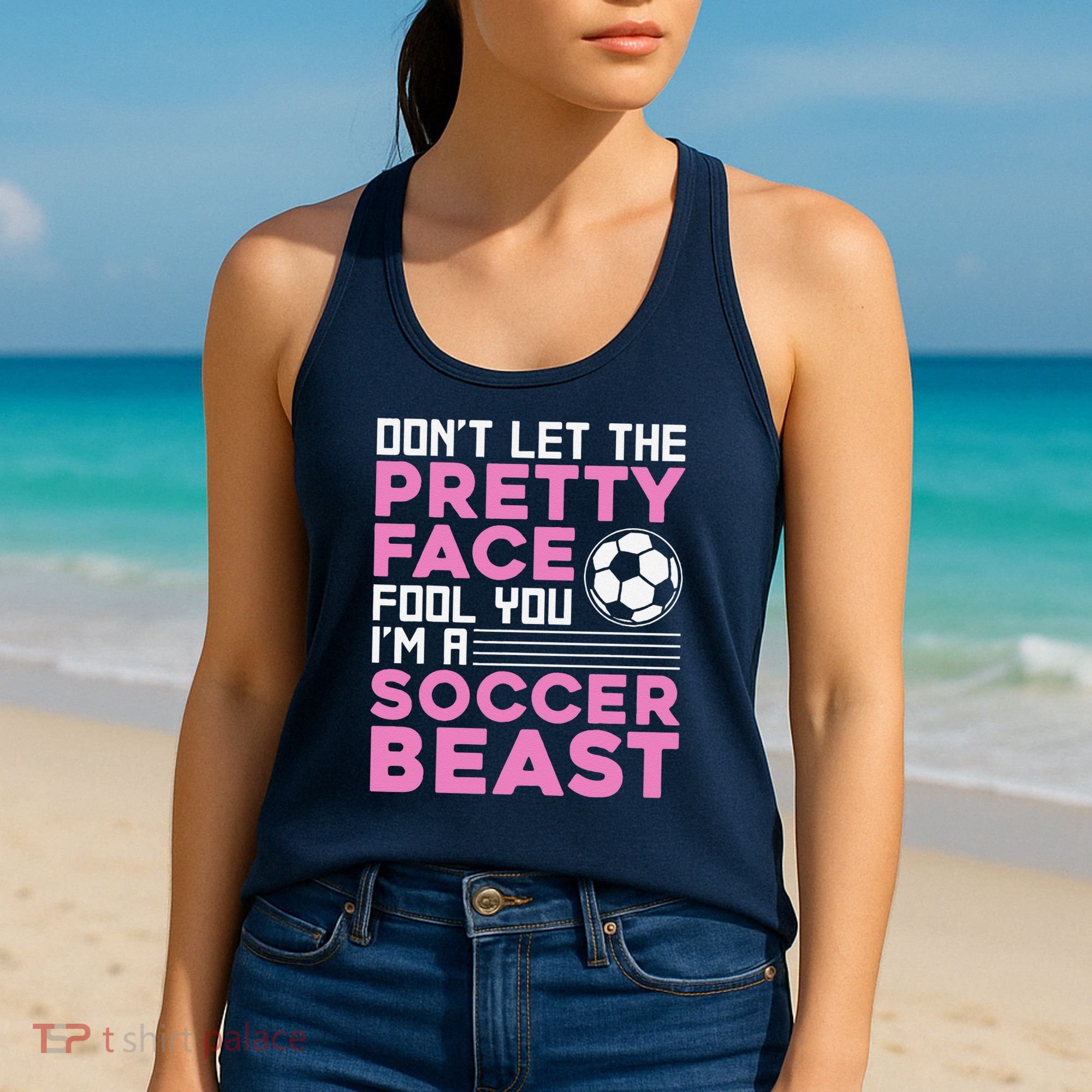 Cool Soccer Soccer Lover Player Sports Women's Tank Top