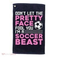 Cool Soccer Soccer Lover Player Sports Golf Towel thumb 0