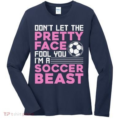 Cool Soccer Soccer Lover Player Sports Women's Long Sleeve Shirt