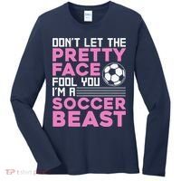 Cool Soccer Soccer Lover Player Sports Women's Long Sleeve Shirt thumb 0