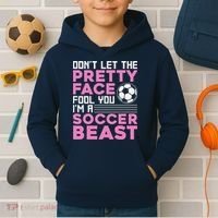 Cool Soccer Soccer Lover Player Sports Kids Hoodie thumb 2