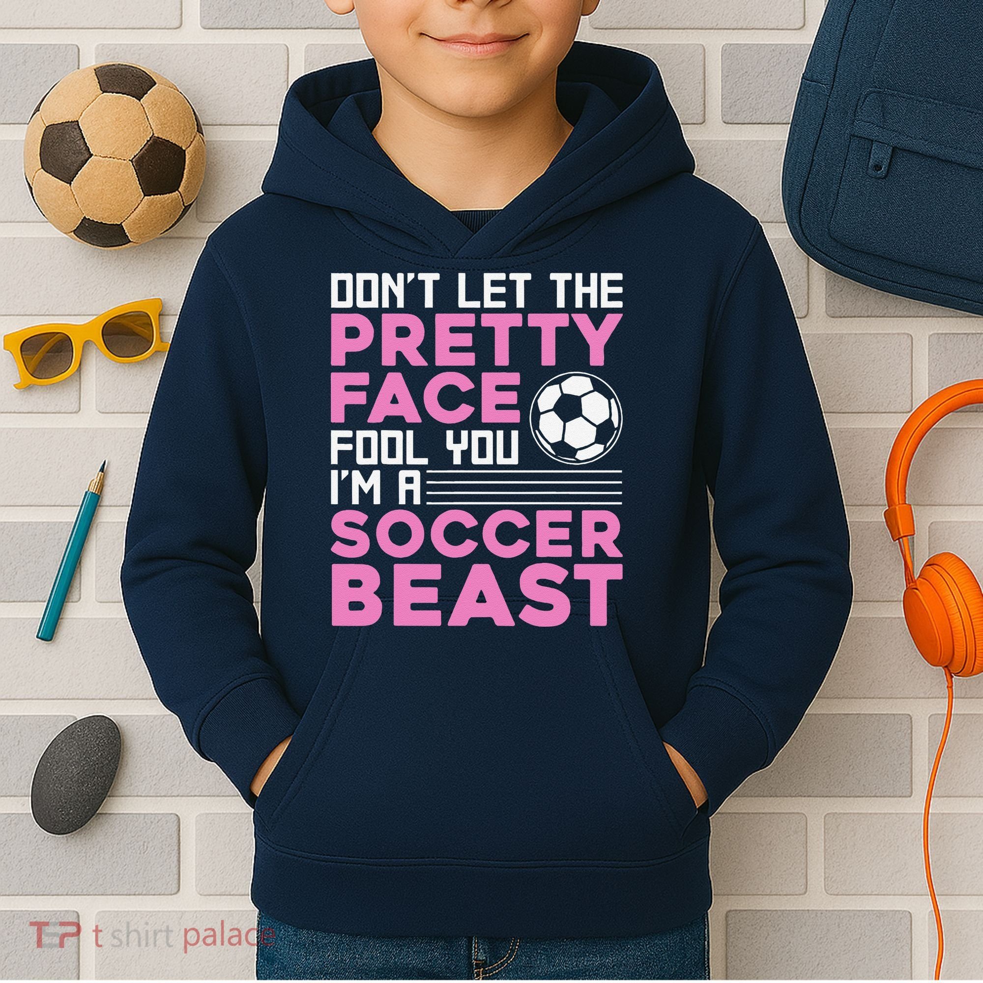 Cool Soccer Soccer Lover Player Sports Kids Hoodie