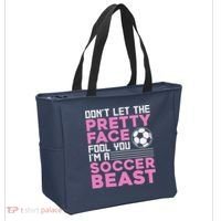 Cool Soccer Soccer Lover Player Sports Tote Bag thumb 2