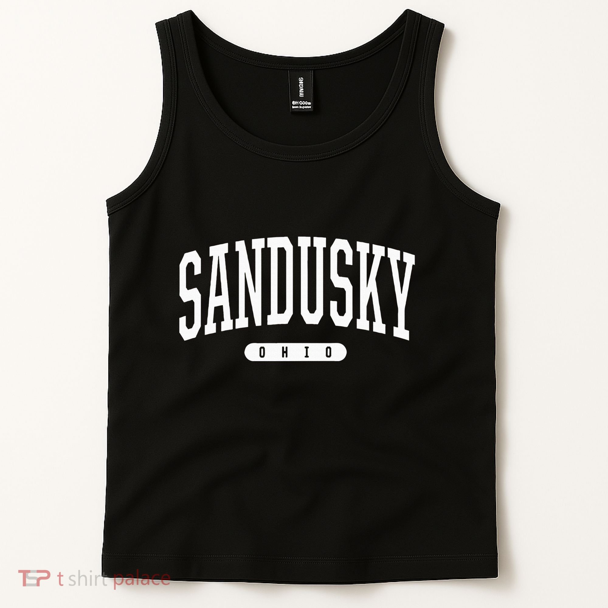 College Style Sandusky Ohio Souvenir Gift Tank Top