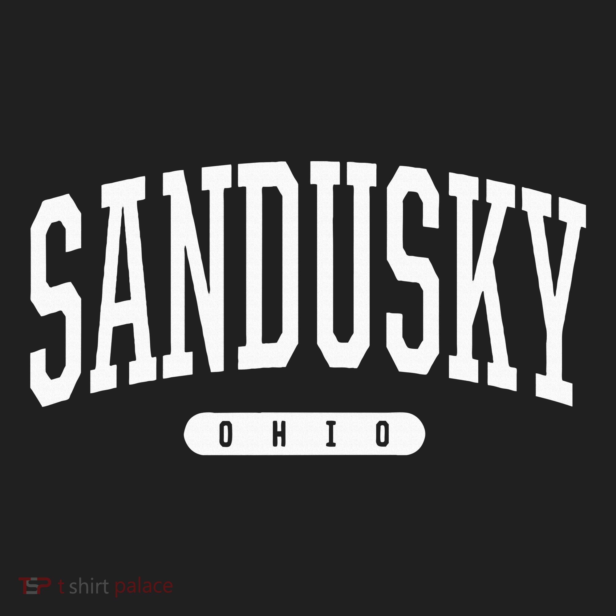 College Style Sandusky Ohio Souvenir Gift Golf Towel