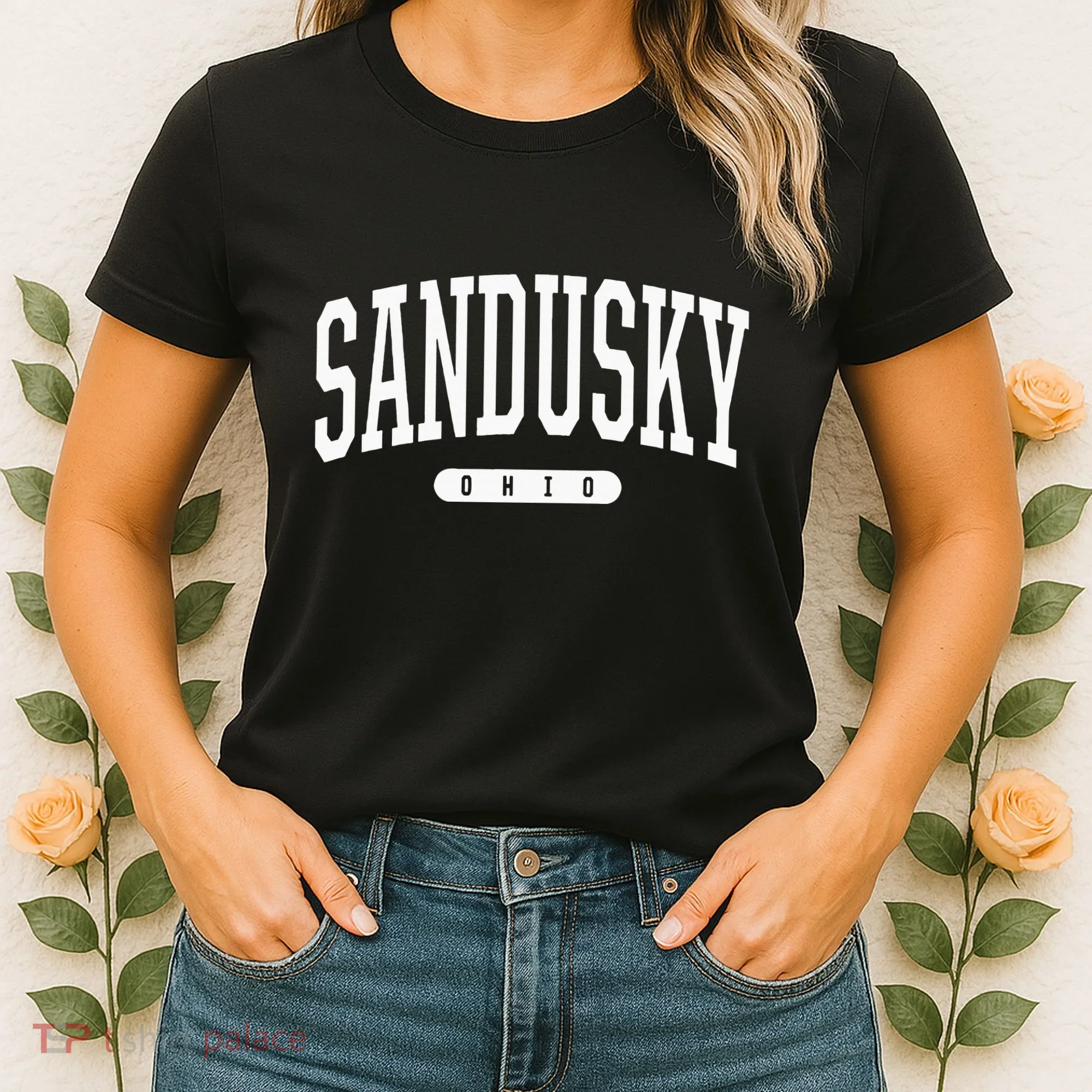 College Style Sandusky Ohio Souvenir Gift Women's T-Shirt