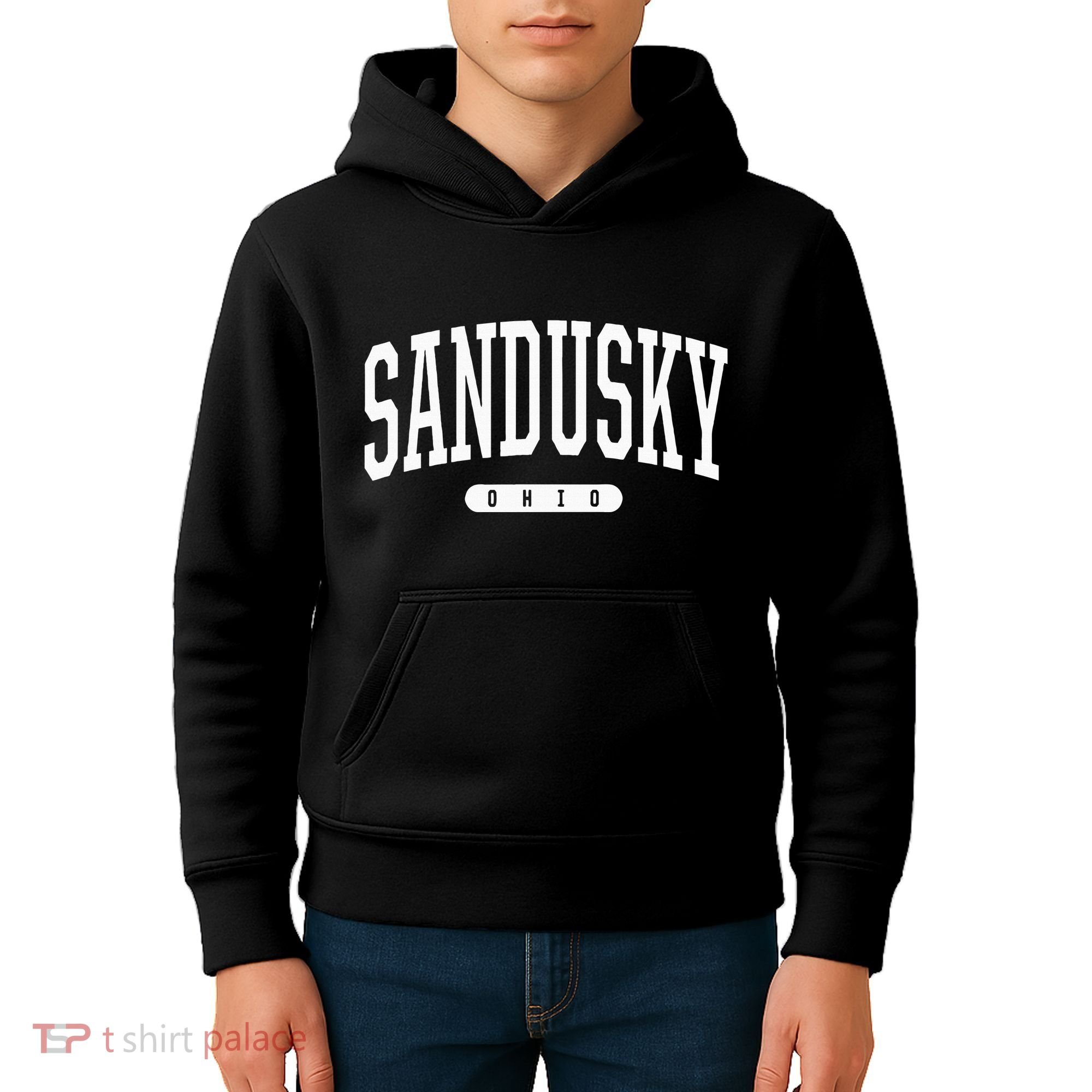 College Style Sandusky Ohio Souvenir Gift Kids Hoodie