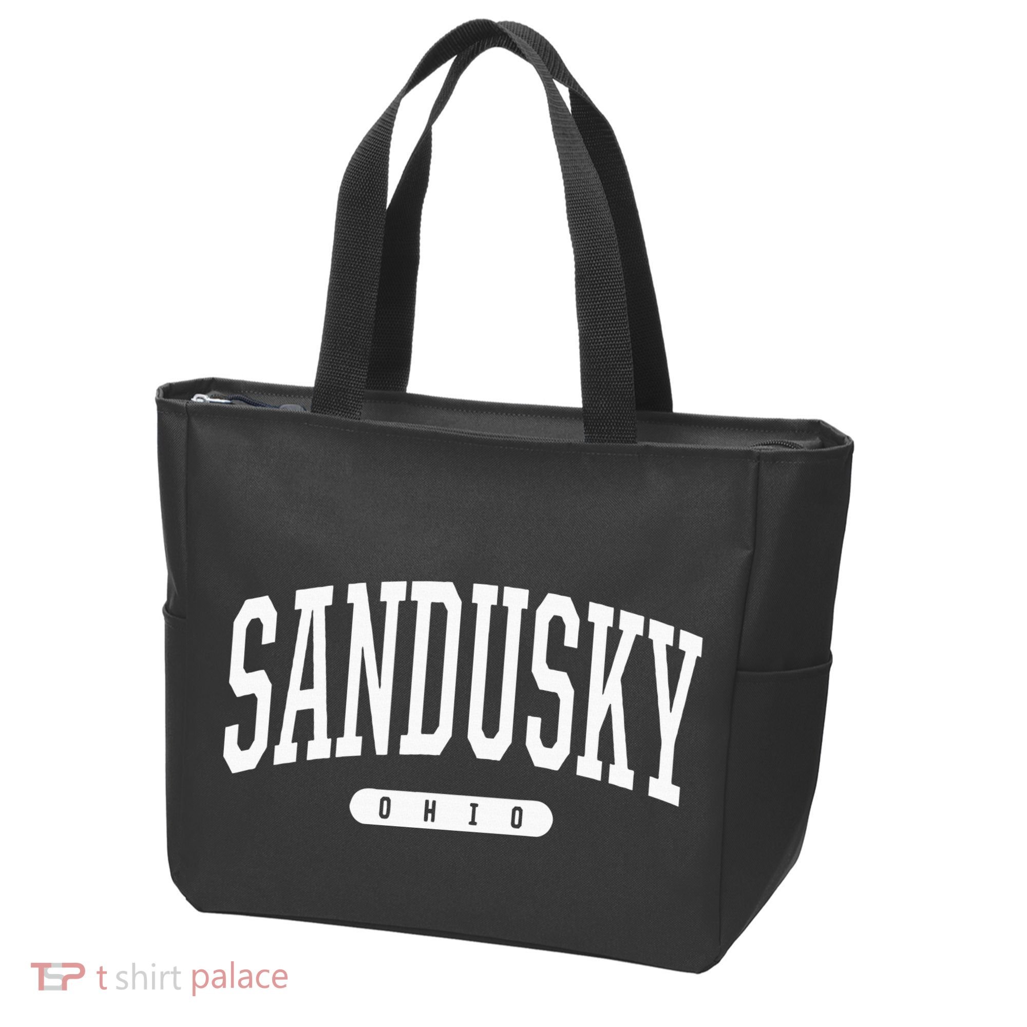 College Style Sandusky Ohio Souvenir Gift Tote Bag