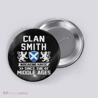 Clan Smith Scottish Family Scotland Mothers Day Fathers Button thumb 0