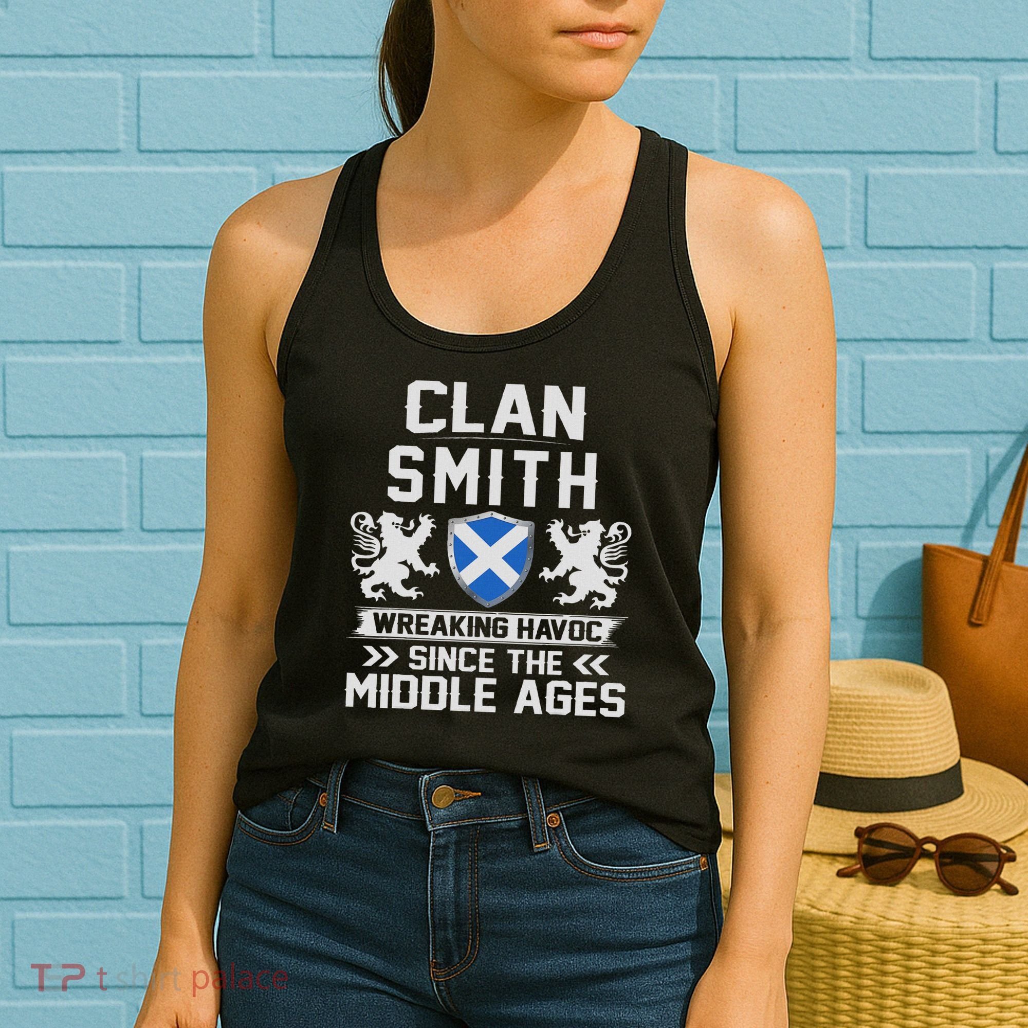 Clan Smith Scottish Family Scotland Mothers Day Fathers Women's Tank Top