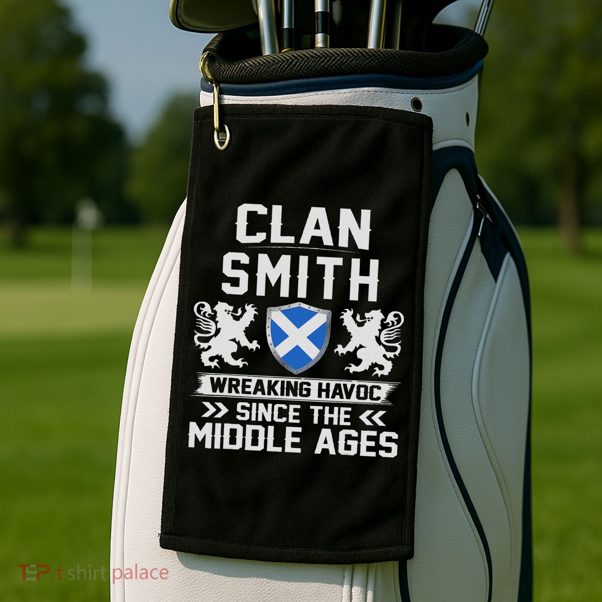 Clan Smith Scottish Family Scotland Mothers Day Fathers Golf Towel