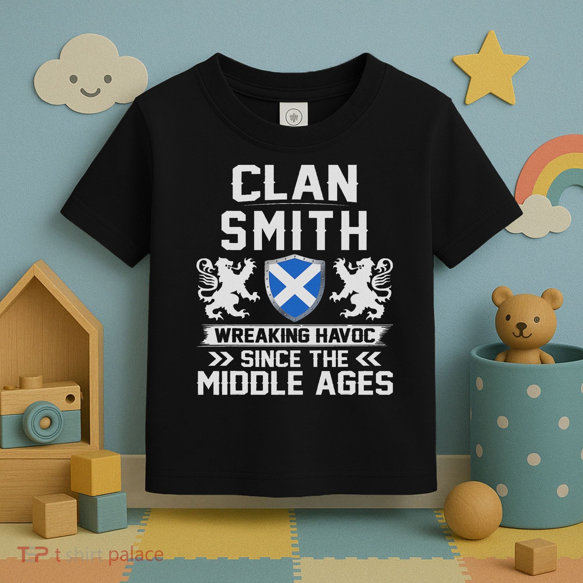 Clan Smith Scottish Family Scotland Mothers Day Fathers Toddler T-Shirt