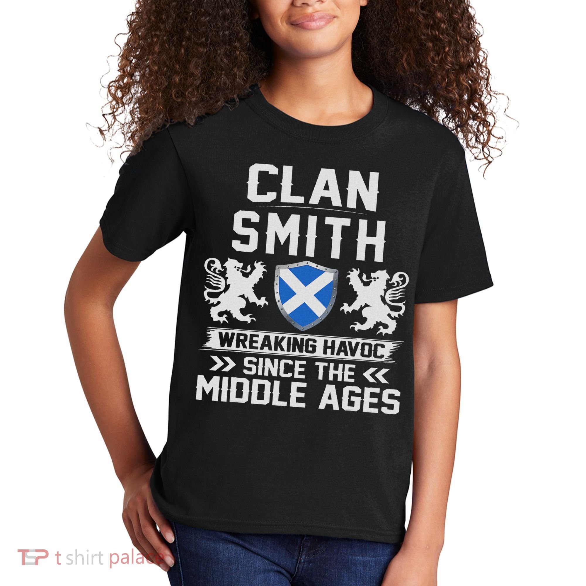 Clan Smith Scottish Family Scotland Mothers Day Fathers Kids T-Shirt
