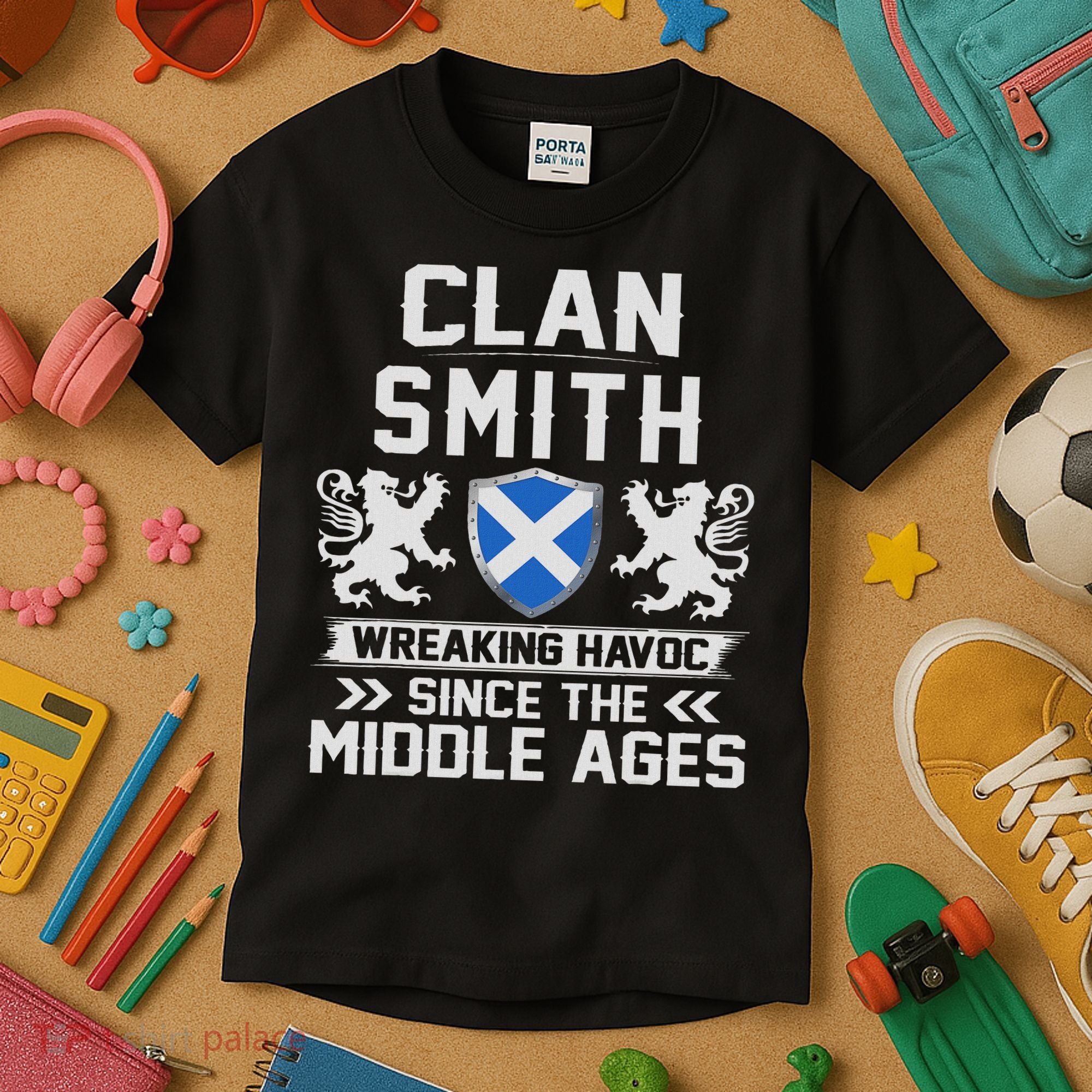 Clan Smith Scottish Family Scotland Mothers Day Fathers Kids T-Shirt
