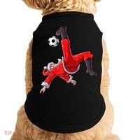 Christmas Santa Soccer Bicycle Kick Xmas Boys Men Ball Sport TShirt Doggie Tank thumb 0