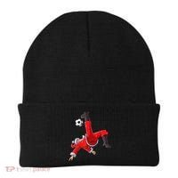 Christmas Santa Soccer Bicycle Kick Xmas Boys Men Ball Sport TShirt Beanie thumb 0