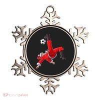 Christmas Santa Soccer Bicycle Kick Xmas Boys Men Ball Sport TShirt Ornament thumb 0