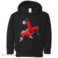 Christmas Santa Soccer Bicycle Kick Xmas Boys Men Ball Sport TShirt Toddler Hoodie thumb 0
