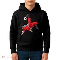 Christmas Santa Soccer Bicycle Kick Xmas Boys Men Ball Sport TShirt Kids Hoodie thumb 4