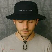 Cubs Still Suck Funny And Minimal Bucket Hat thumb 2