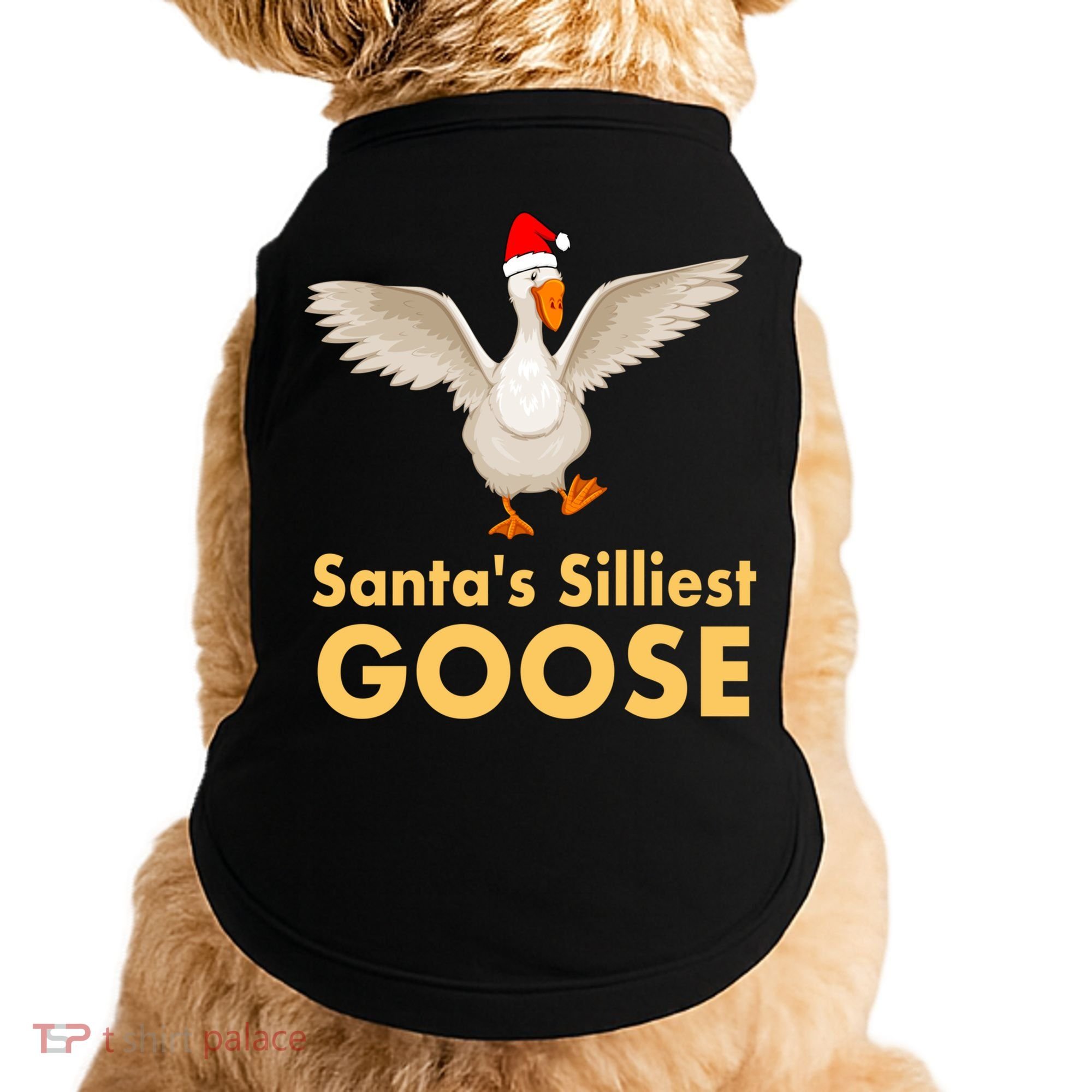 Cool Santas Silliest Goose Tacky Funny Christmas Duck Swans Gift Doggie Tank