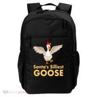 Cool Santas Silliest Goose Tacky Funny Christmas Duck Swans Gift Backpack thumb 0