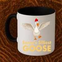 Cool Santas Silliest Goose Tacky Funny Christmas Duck Swans Gift Coffee Mug thumb 2